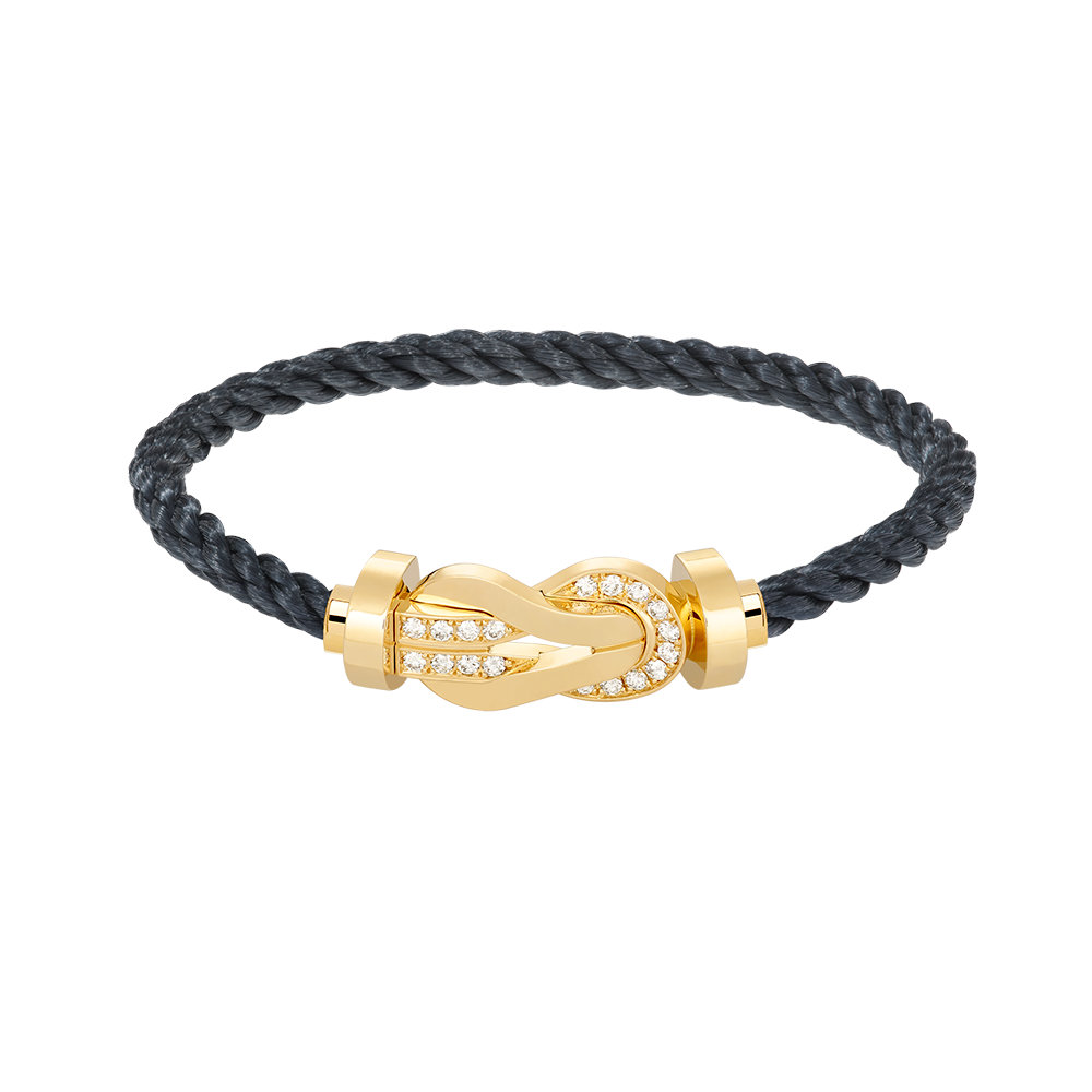 [Rose Jewellery]CHANCE LARGE 8 FIGURE BUCKLE HALF DIAMOND BRACELET GOLD