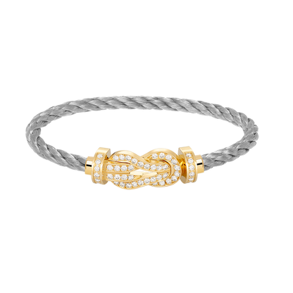 [Rose Jewellery]CHANCE LARGE 8 FIGURE BUCKLE FULLDIAMOND BRACELET GOLD