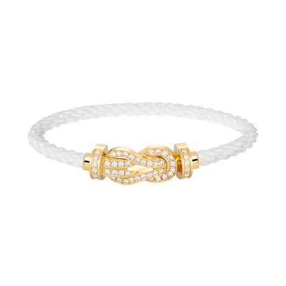 [Rose Jewellery]CHANCE LARGE 8 FIGURE BUCKLE FULLDIAMOND BRACELET GOLD