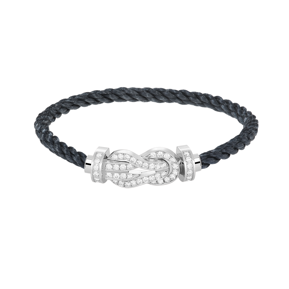 [Rose Jewellery]CHANCE LARGE 8 FIGURE BUCKLE FULL DIAMOND BRACELET SILVER