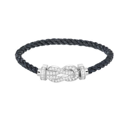 [Rose Jewellery]CHANCE LARGE 8 FIGURE BUCKLE FULL DIAMOND BRACELET SILVER