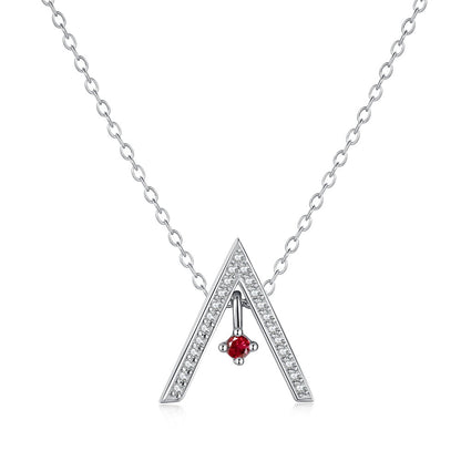 [Rose Jewellery]Sparkling "A" Shape Necklace