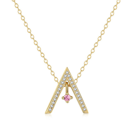 [Rose Jewellery]Sparkling "A" Shape Necklace