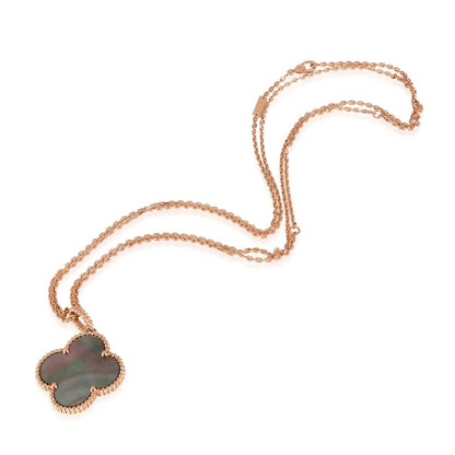 [Rose Jewellery]CLOVER 25MM GOLD DARK MOP BIG CLOVER NECKLACE