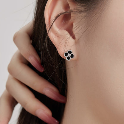 [Rose Jewellery]Four-Leaf Clover Flower Shape Exquisite Earrings