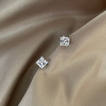 [Rose Jewellery]Delicate Square Shape Earrings