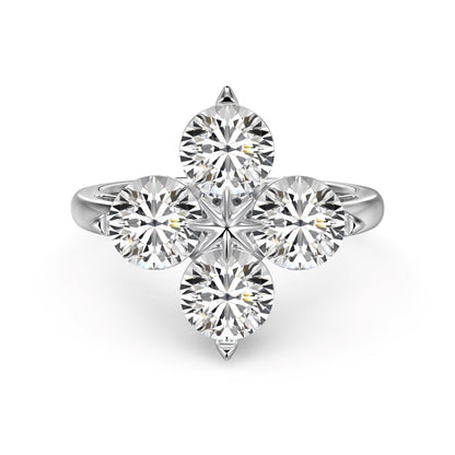 [Rose Jewellery]Four-Leaf Clover Eight-Pointed Star Ring