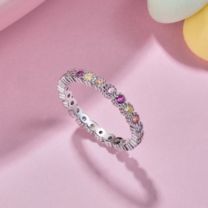 [Rose Jewellery]Exquisite Colorful Round Cut Party Ring