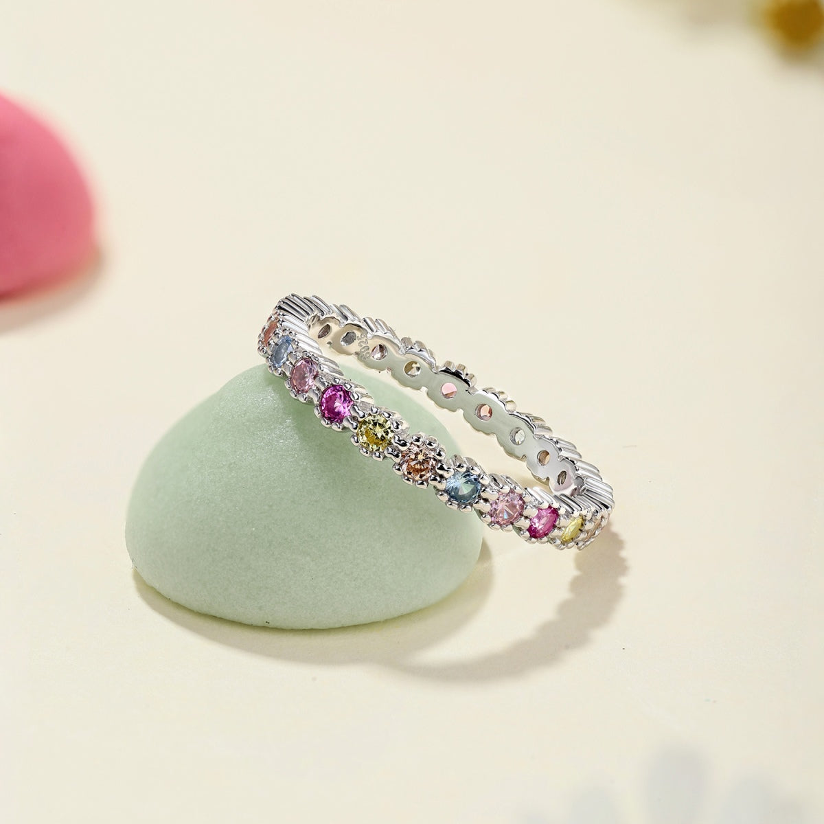 [Rose Jewellery]Exquisite Colorful Round Cut Party Ring