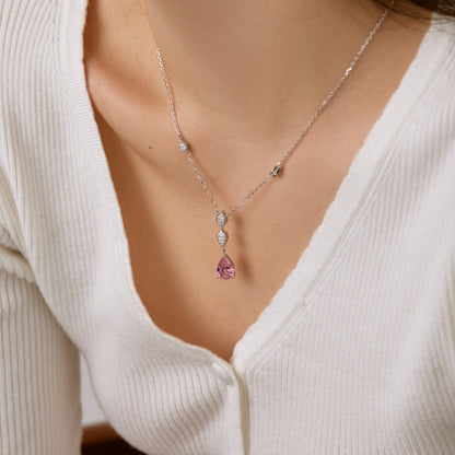 [Rose Jewellery]Dazzling Pear Cut Necklace