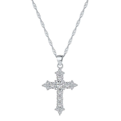 [Rose Jewellery]Delicate Cross Shape Necklace