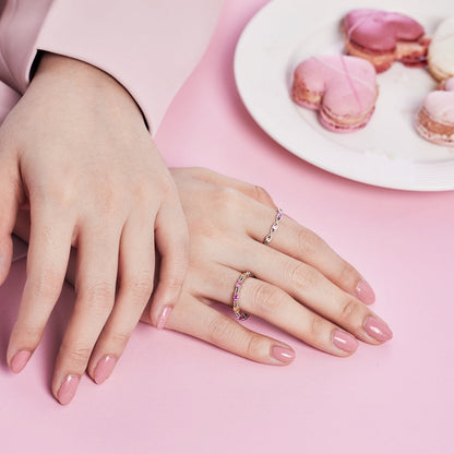 [Rose Jewellery]Elegant Energetic Round Cut Daily Ring