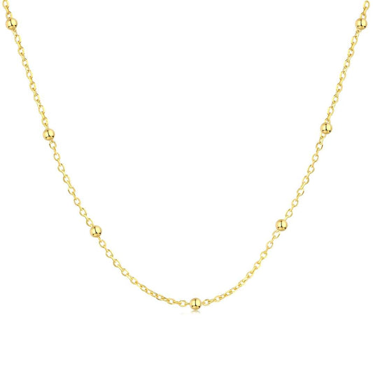 [Rose Jewellery]Small Bead Clavicle Chain Simple Necklace