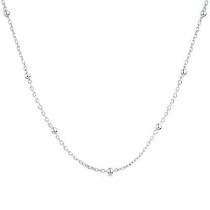 [Rose Jewellery]Small Bead Clavicle Chain Simple Necklace