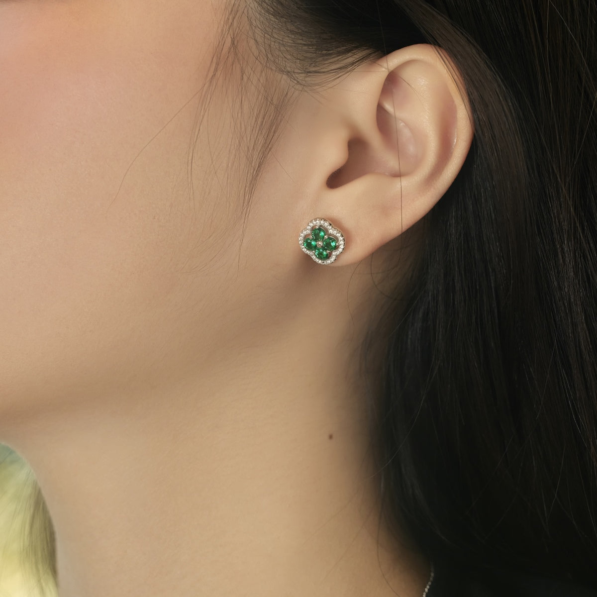 [Rose Jewellery]Four-Leaf Clover Exquisite Earrings