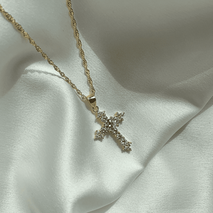 [Rose Jewellery]Delicate Cross Shape Necklace