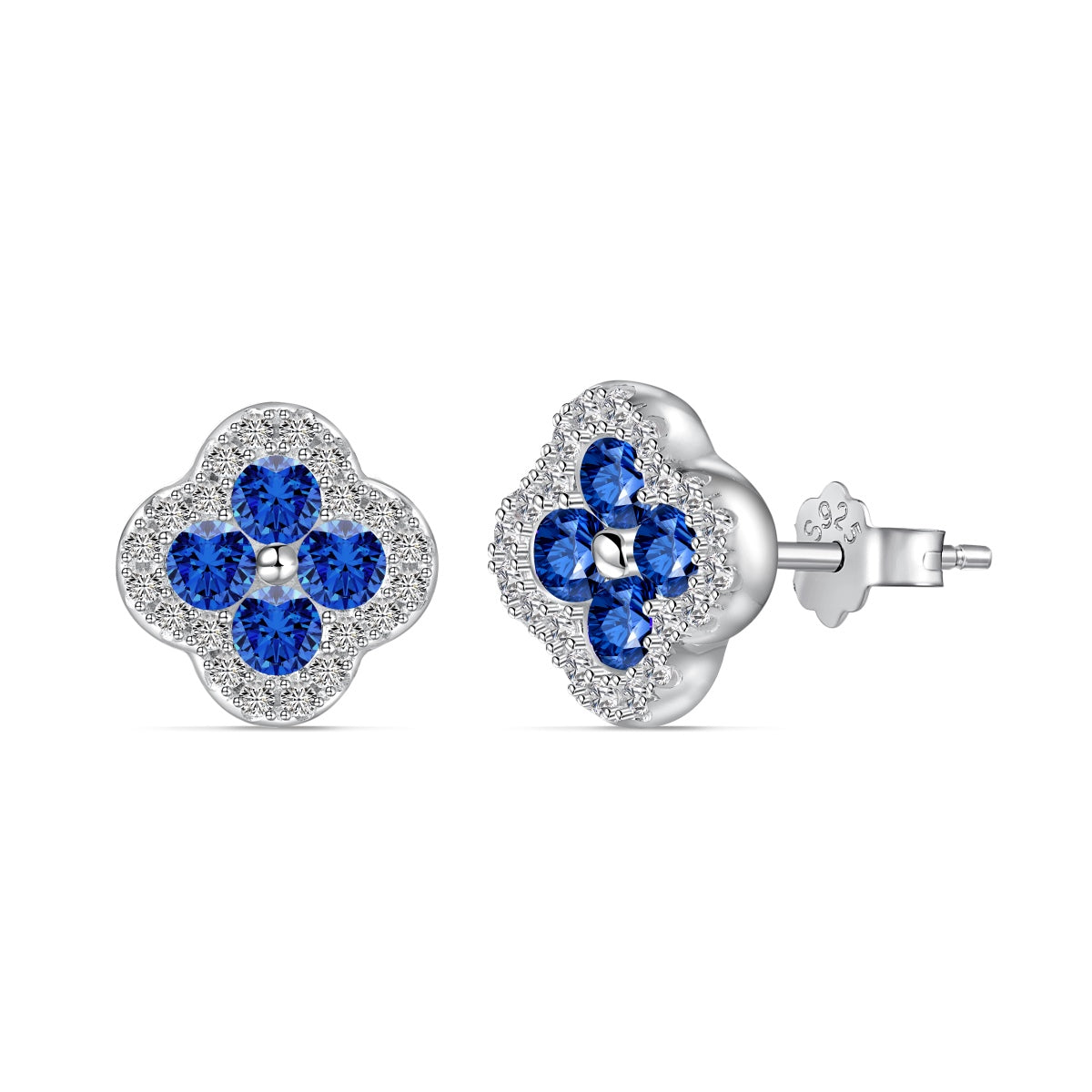 [Rose Jewellery]Four-Leaf Clover Flower Shaped Earrings