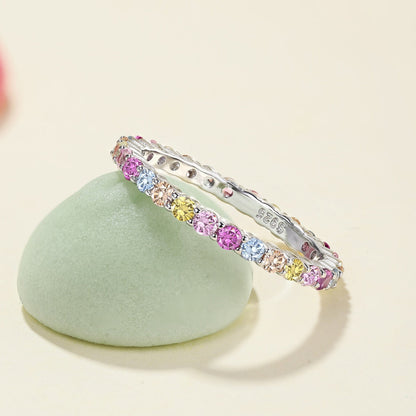 [Rose Jewellery]Elegant Vivid Round Cut Daily Ring