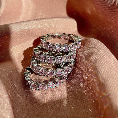 [Rose Jewellery]Eternity Round Cut Tennis Ring