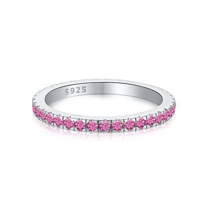 [Rose Jewellery]Delicate Sparkling Round Cut Daily Ring