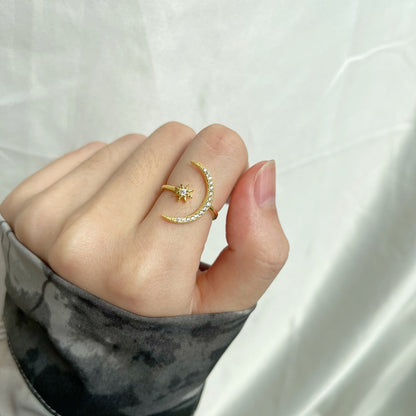 [Rose Jewellery]Eternity Moon & Star Ring