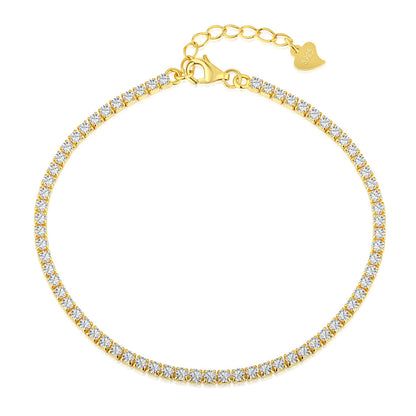 [Rose Jewellery]Radiant Shinning Princess Cut Tennis Bracelet