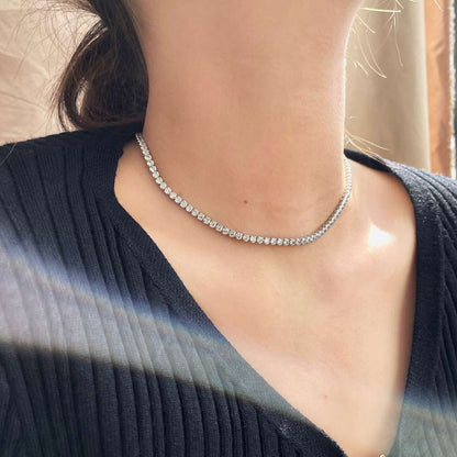 [Rose Jewellery]Elegant Tennis Chain Necklace