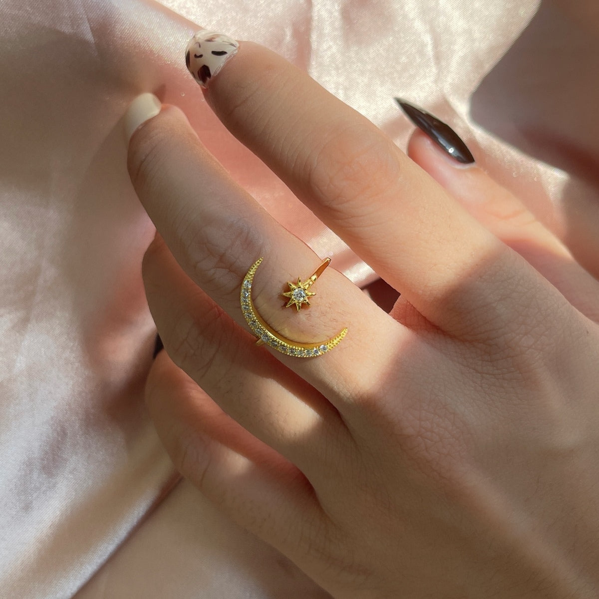 [Rose Jewellery]Eternity Moon & Star Ring