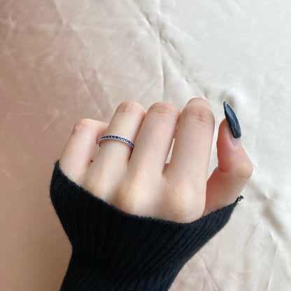 [Rose Jewellery]Delicate Sparkling Round Cut Daily Ring