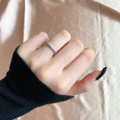 [Rose Jewellery]Delicate Sparkling Round Cut Daily Ring