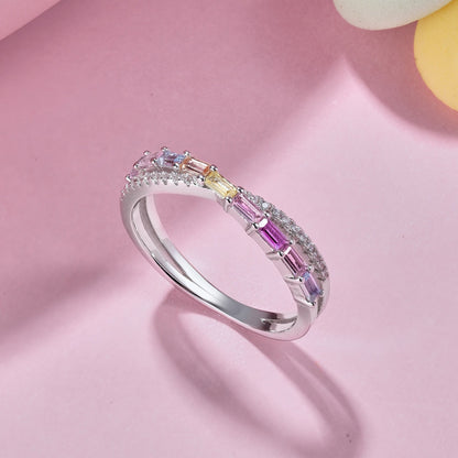 [Rose Jewellery]Energetic Elegant Radiant Cut Party Ring