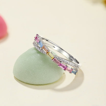 [Rose Jewellery]Energetic Elegant Radiant Cut Party Ring