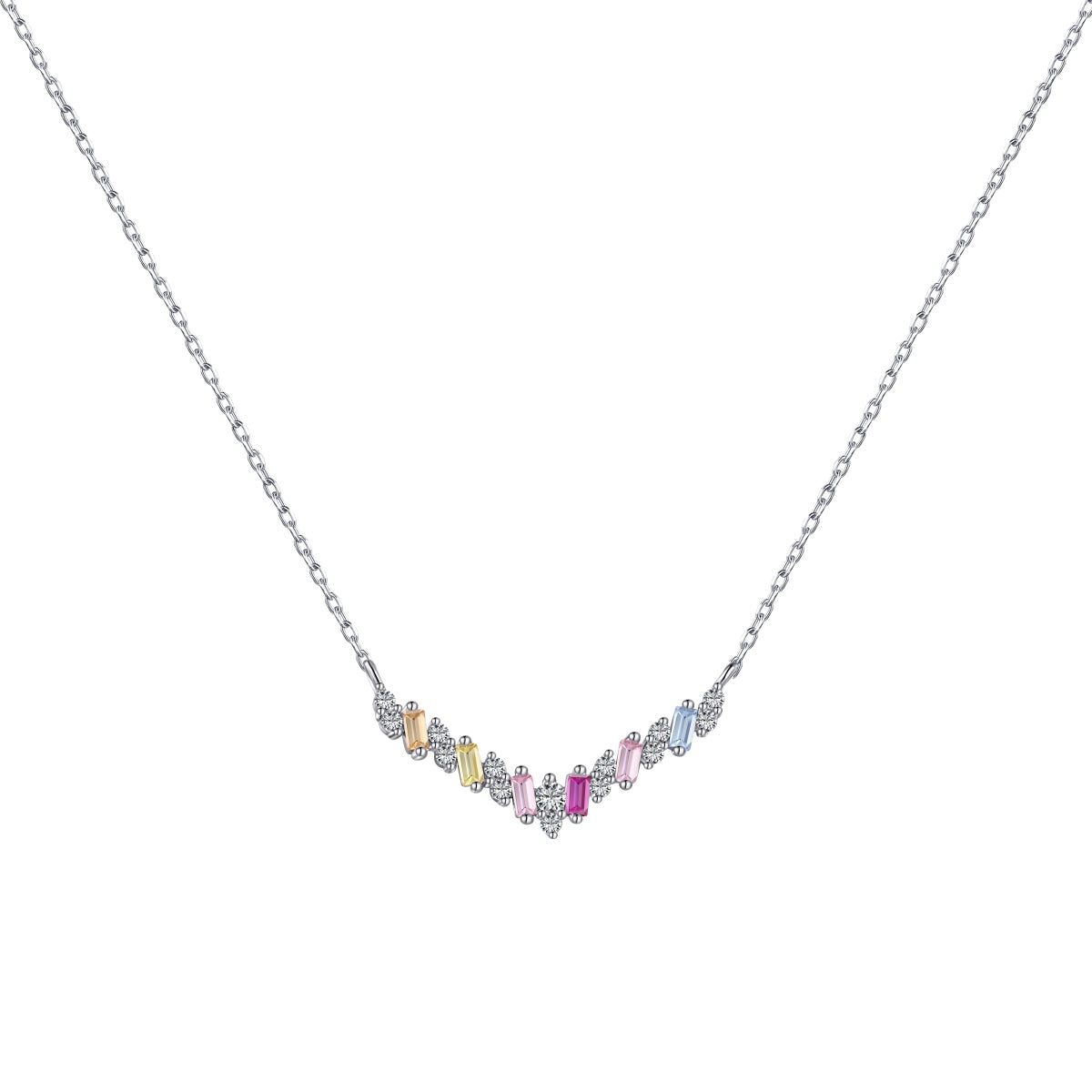 [Rose Jewellery]Dazzling Rainbow Necklace