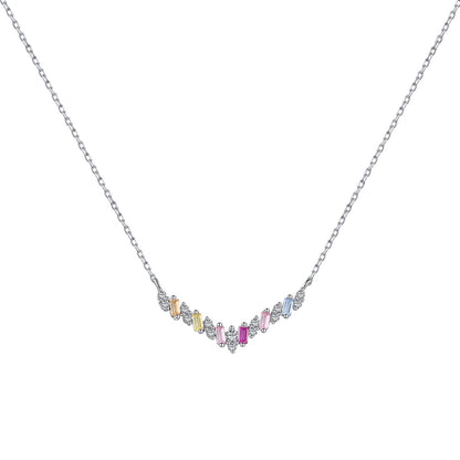 [Rose Jewellery]Dazzling Rainbow Necklace