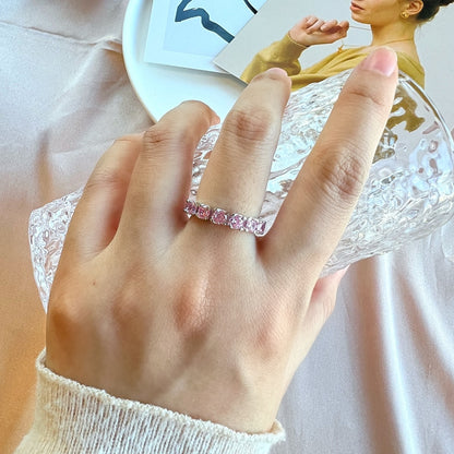 [Rose Jewellery]Eternity Round Cut Tennis Ring