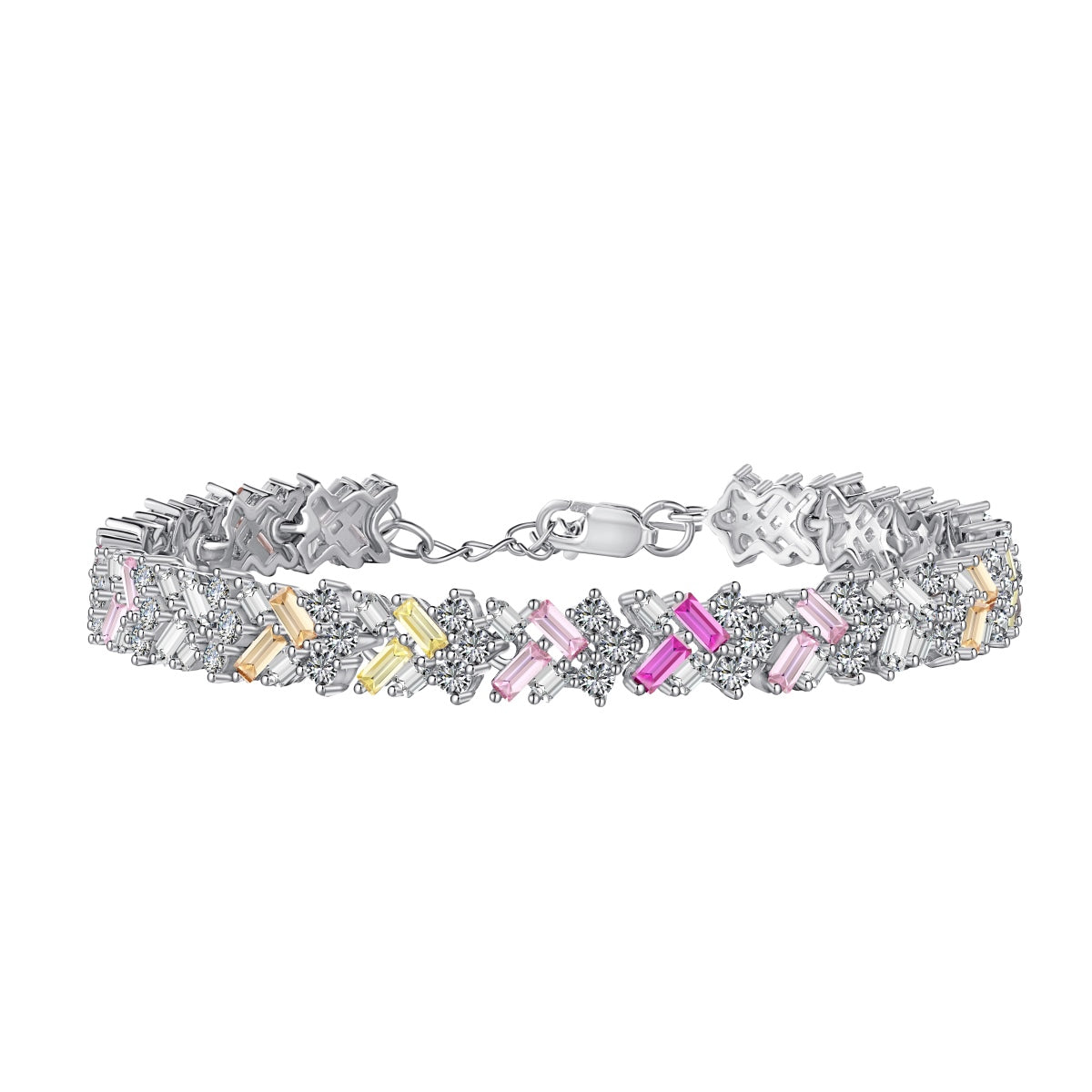 [Rose Jewellery]Dazzling Unique Multi Shape Daily Bracelet