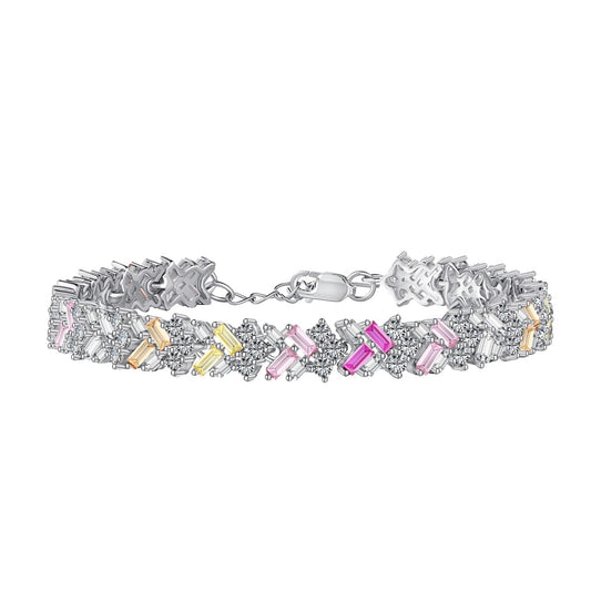 [Rose Jewellery]Dazzling Unique Multi Shape Daily Bracelet