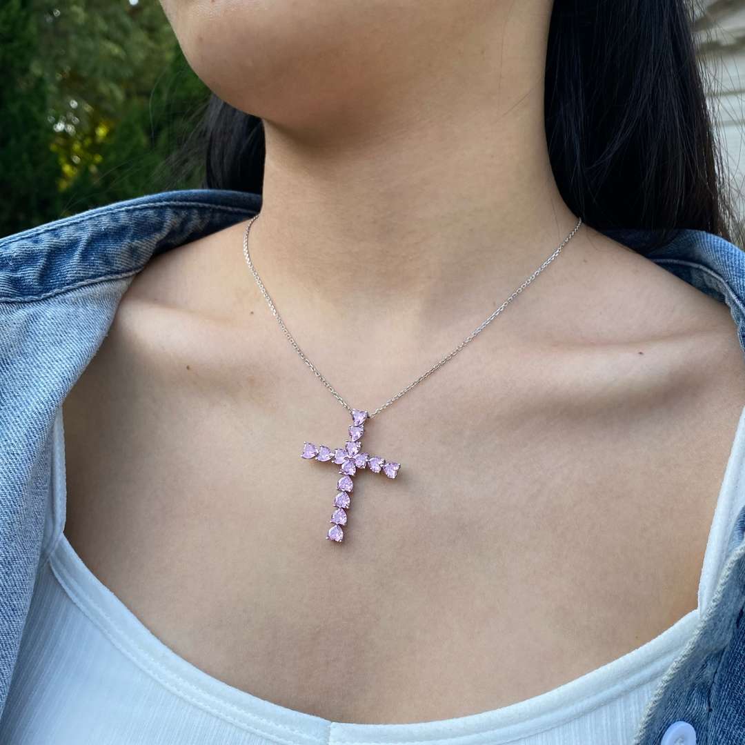 [Rose Jewellery]Radiant Cross Shape Necklace