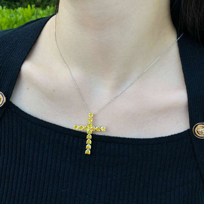 [Rose Jewellery]Radiant Cross Shape Necklace