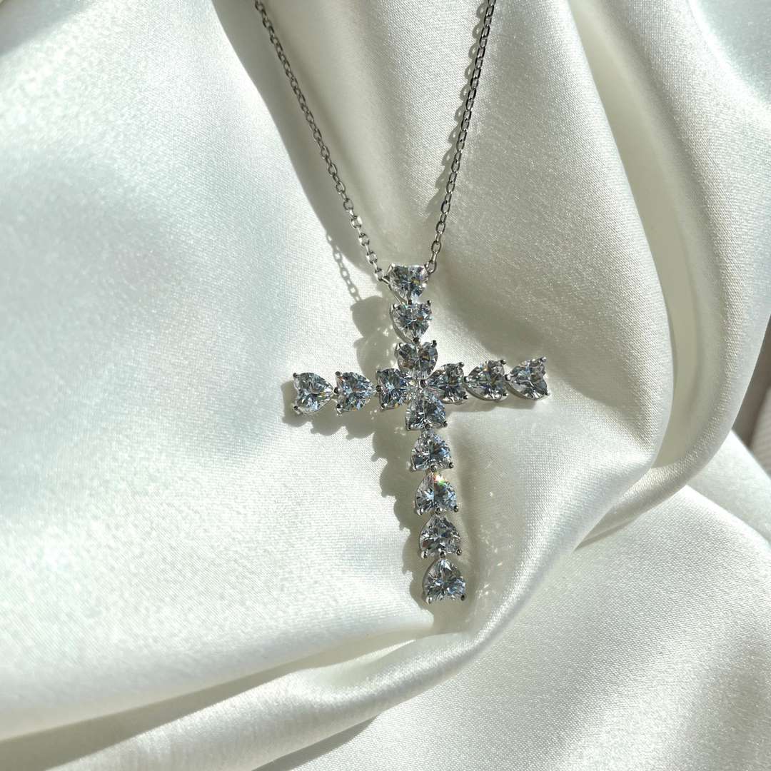 [Rose Jewellery]Radiant Cross Shape Necklace