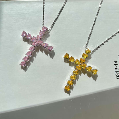 [Rose Jewellery]Radiant Cross Shape Necklace