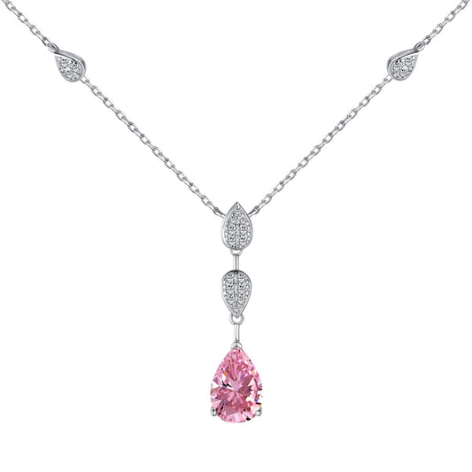 [Rose Jewellery]Dazzling Pear Cut Necklace