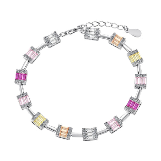 [Rose Jewellery]Dainty Charming Emerald Cut Daily Bracelet