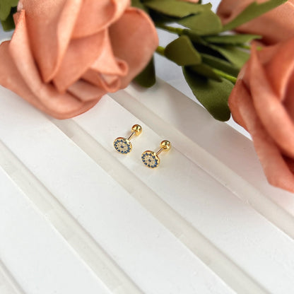 [Rose Jewellery]Devil's Eye Ear Bone Nail Earrings