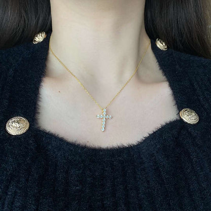 [Rose Jewellery]Unique Cross Shape Necklace