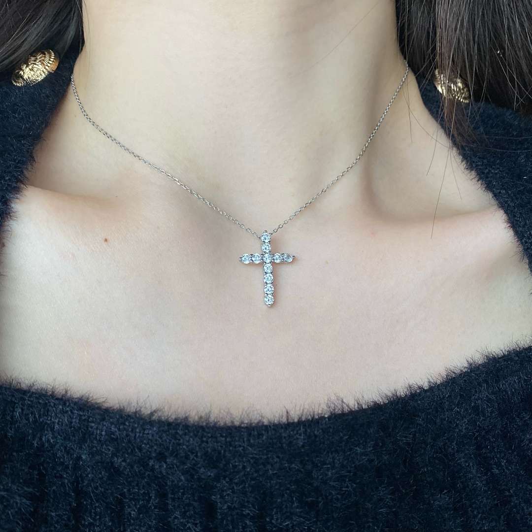 [Rose Jewellery]Unique Cross Shape Necklace