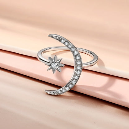 [Rose Jewellery]Eternity Moon & Star Ring