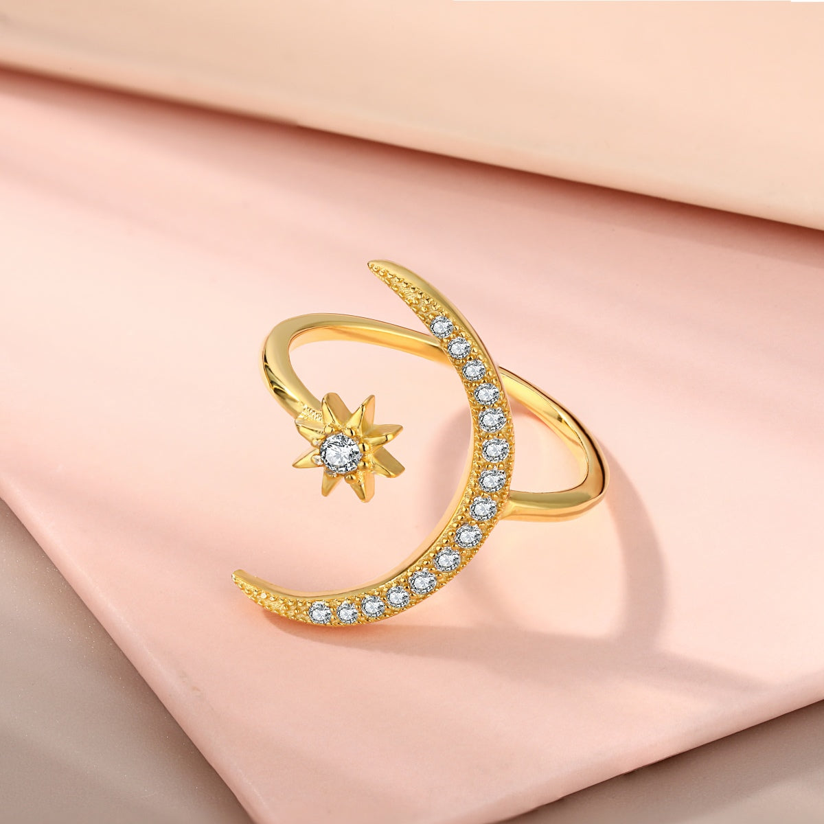 [Rose Jewellery]Eternity Moon & Star Ring