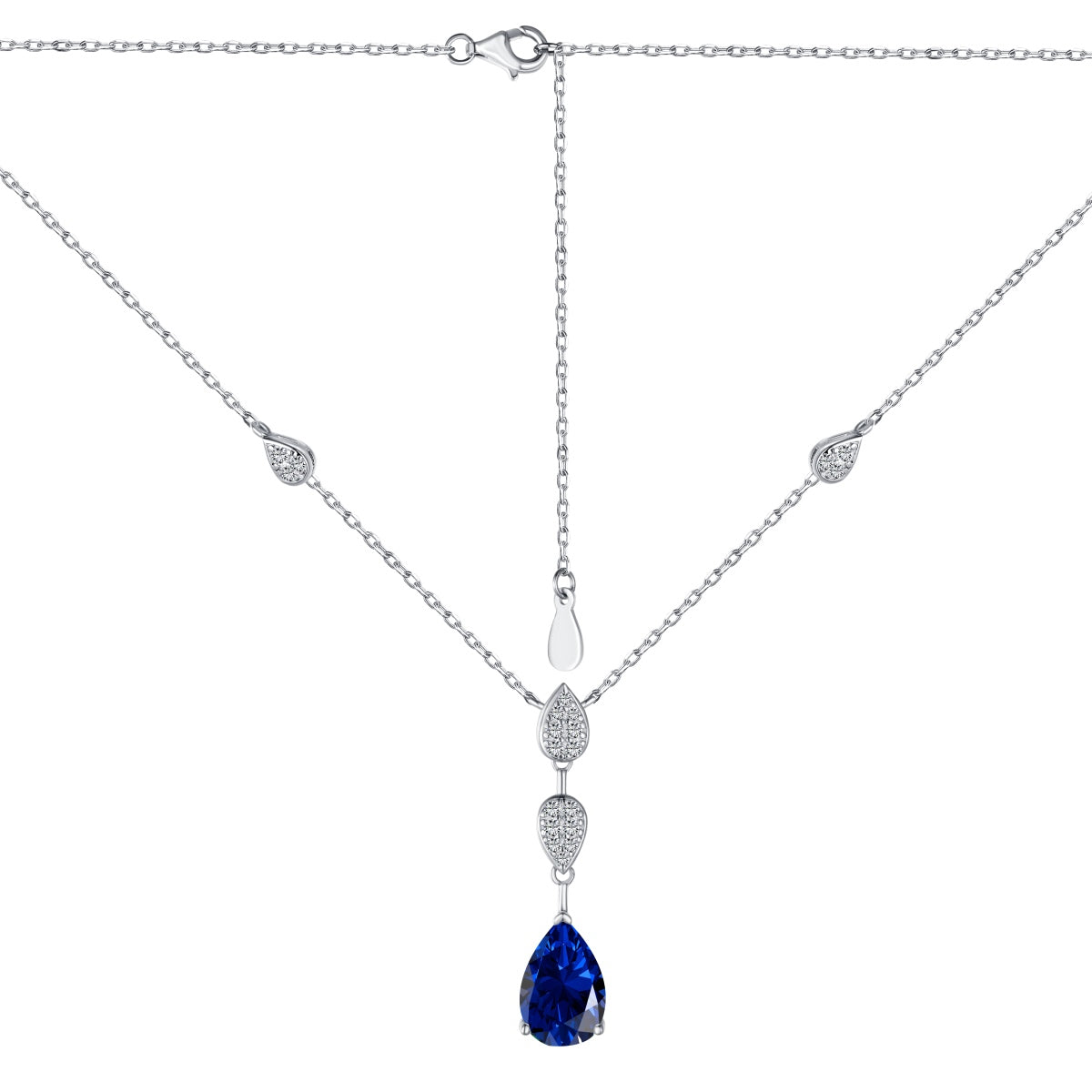 [Rose Jewellery]Dazzling Pear Cut Necklace