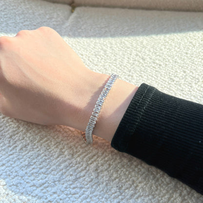 [Rose Jewellery]Exquisite Emerald Cut Daily Bracelet